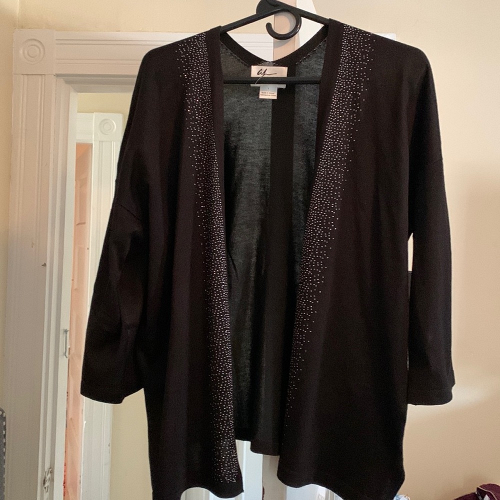 Black dress cardigan